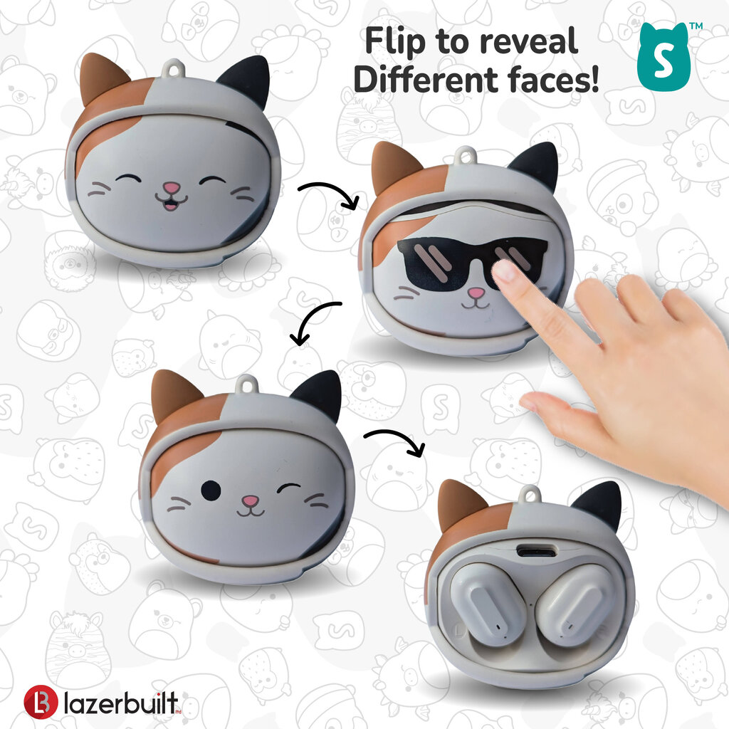 Squishmallows Squishmallows - Cam - emoji face flip - TWS earpods