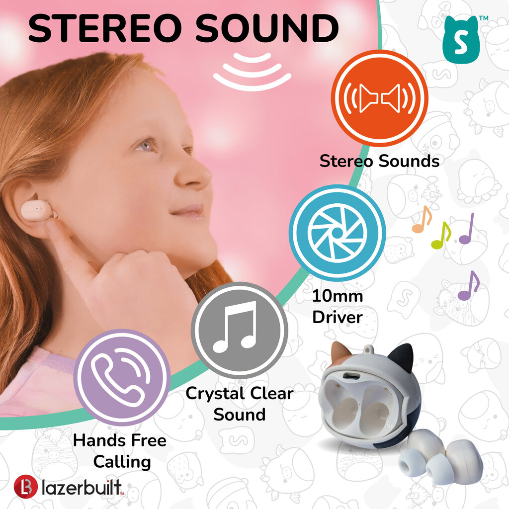 Squishmallows Squishmallows - Cam - emoji face flip - TWS earpods