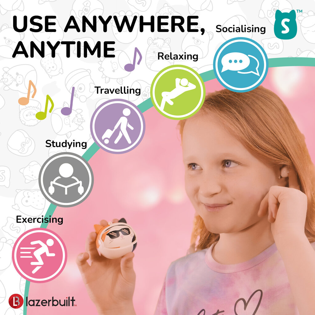 Squishmallows Squishmallows - Cam - emoji face flip - TWS earpods