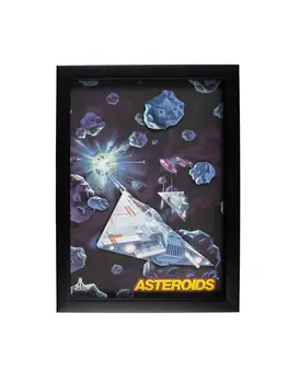 Atari Atari - Asteroids - 3D wall art frame