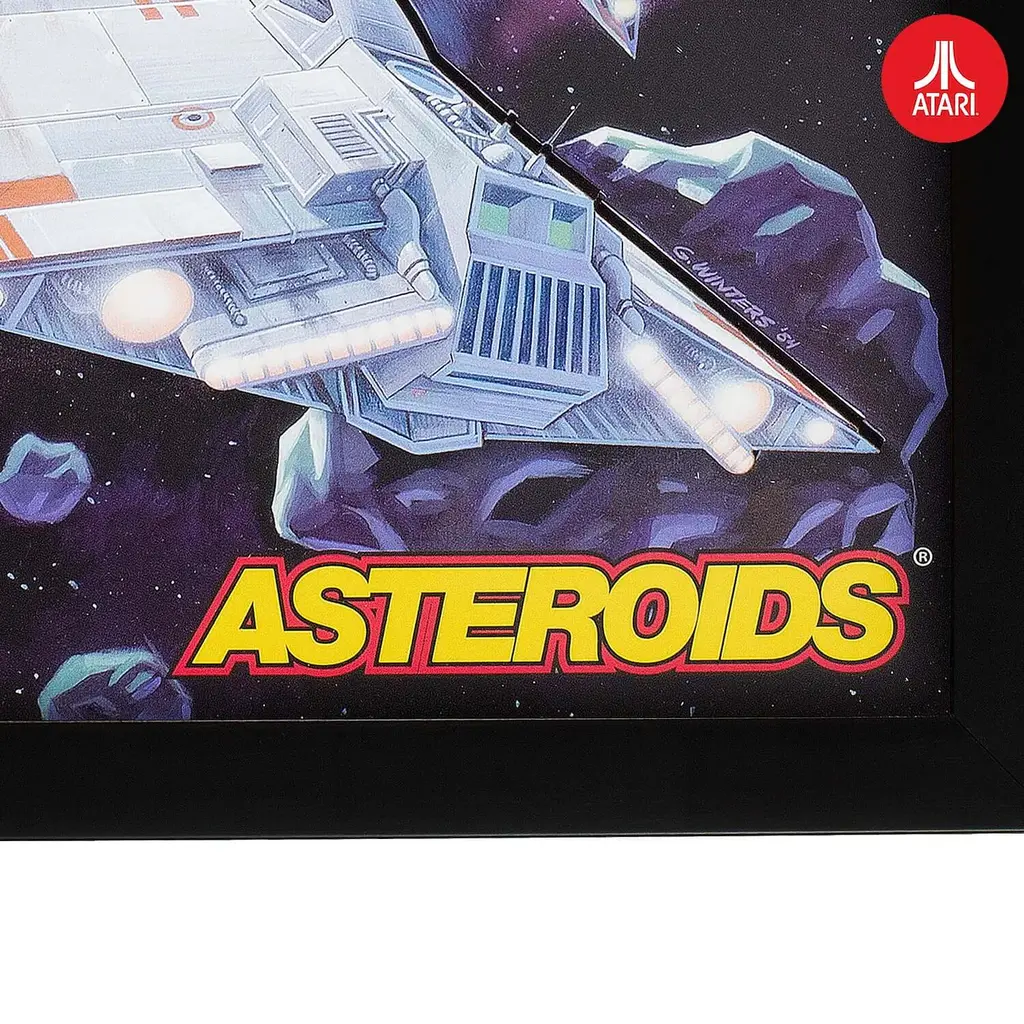 Atari Atari - Asteroids - 3D wall art frame