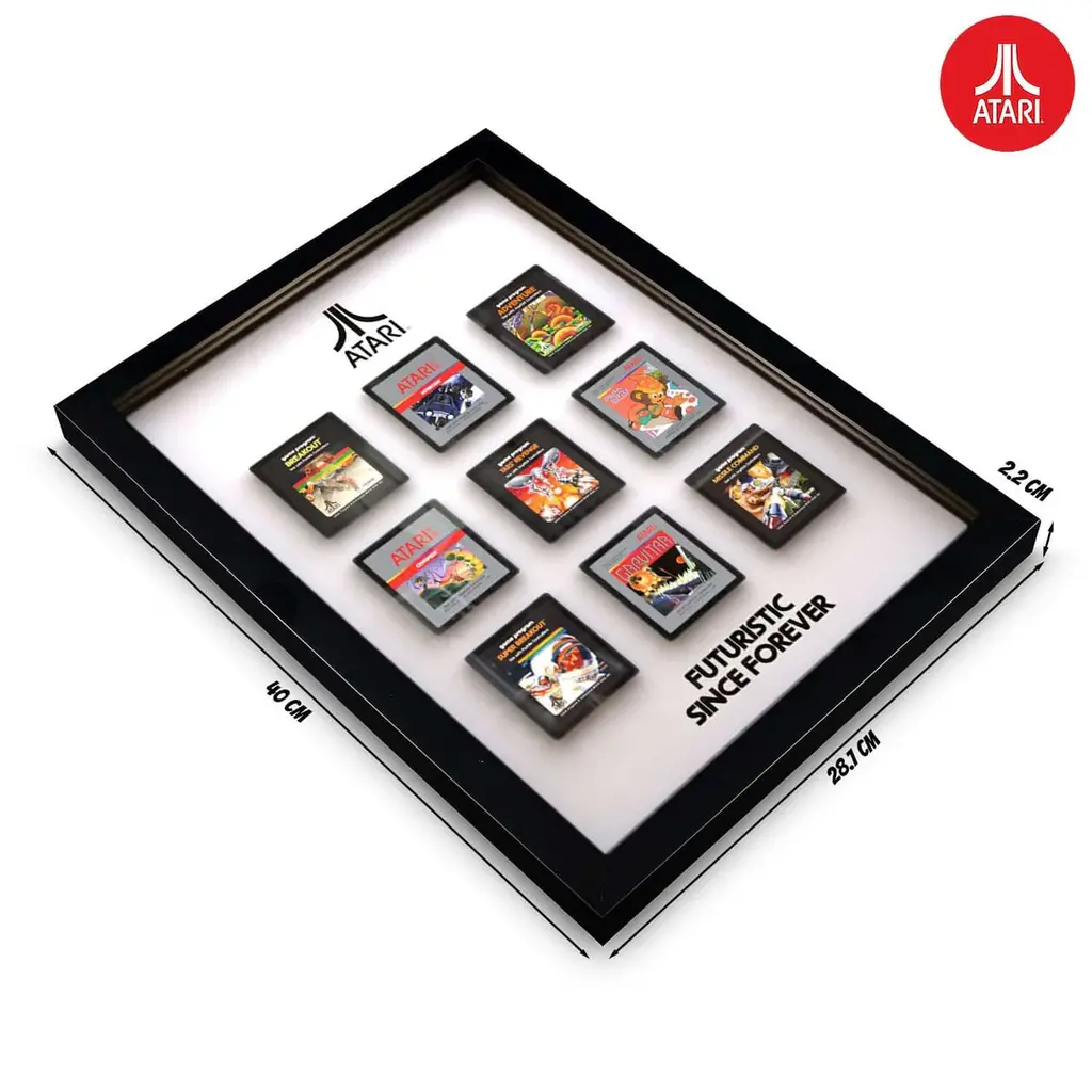 Atari Atari - Classic game cartridges - 3D wall art frame