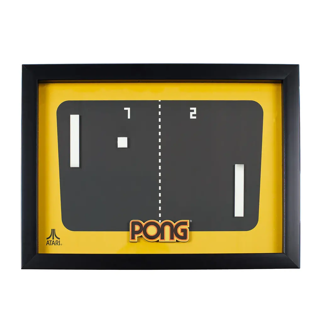 Atari Atari - Pong - 3D wall art frame
