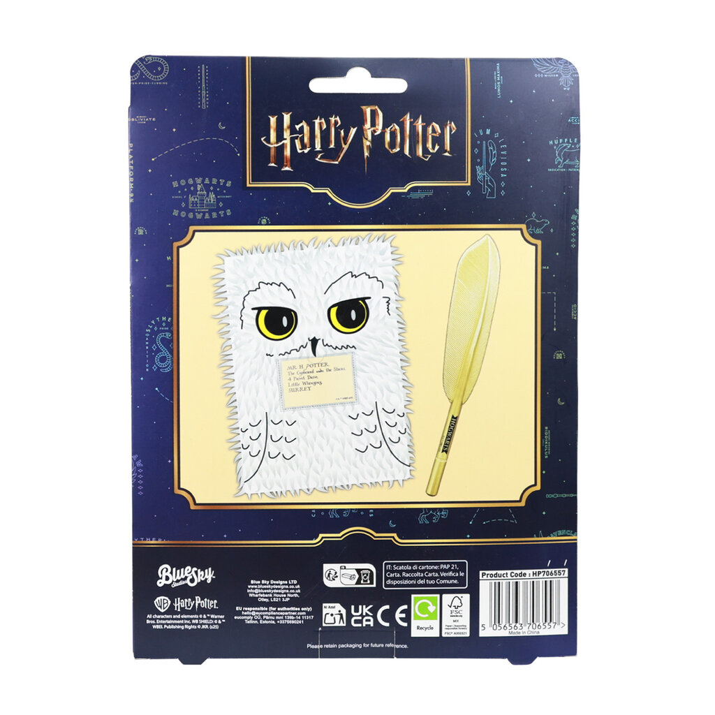Harry Potter Harry Potter - Hedwig notebook & golden feather pen