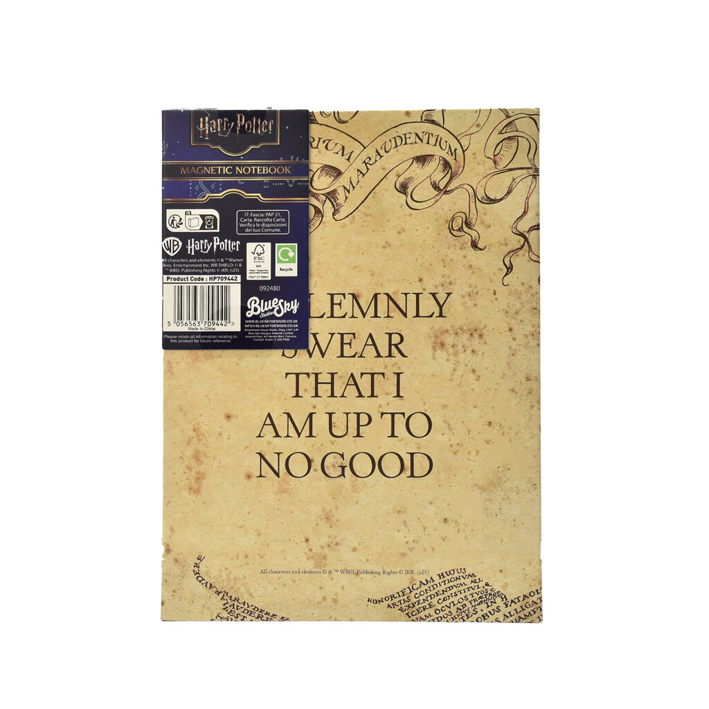 Harry Potter Harry Potter - notebook A5 - Maurader's Map - magnetic closure