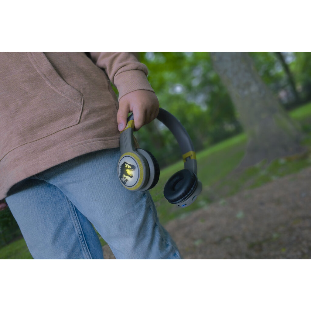 Jurassic World  Jurassic World - junior bluetooth headphones - with led lights