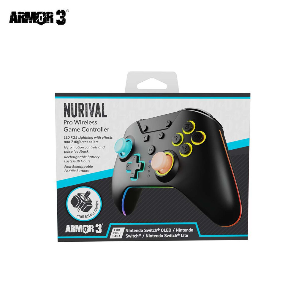Hyperkin Hyperkin - Switch 2 - NuRival - LED wireless controller - blue/orange