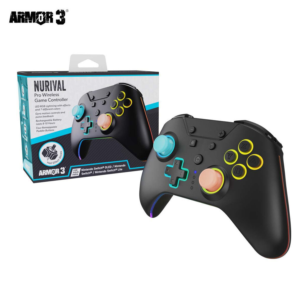 Hyperkin Hyperkin - Switch 2 - NuRival - LED wireless controller - blue/orange