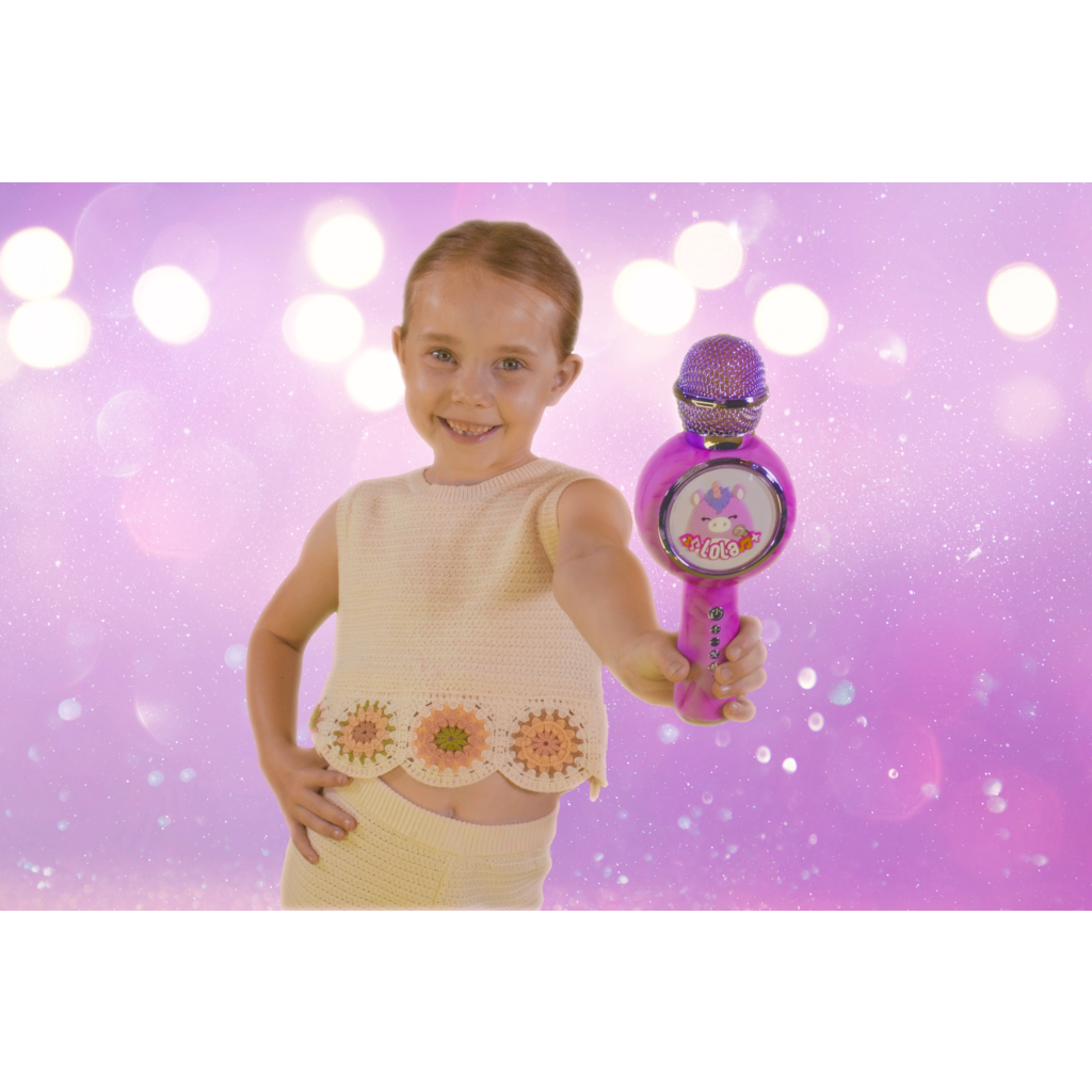 Squishmallows Squishmallows - Lola - Led Light - wireless karaoke microphone