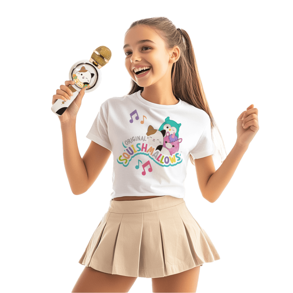 Squishmallows Squishmallows - Cam - Led Light - draadloze karaoke microfoon