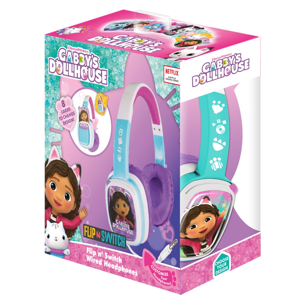 Gabby's Dollhouse Gabby's Poppenhuis - Flip 'n Switch - kinderkoptelefoon