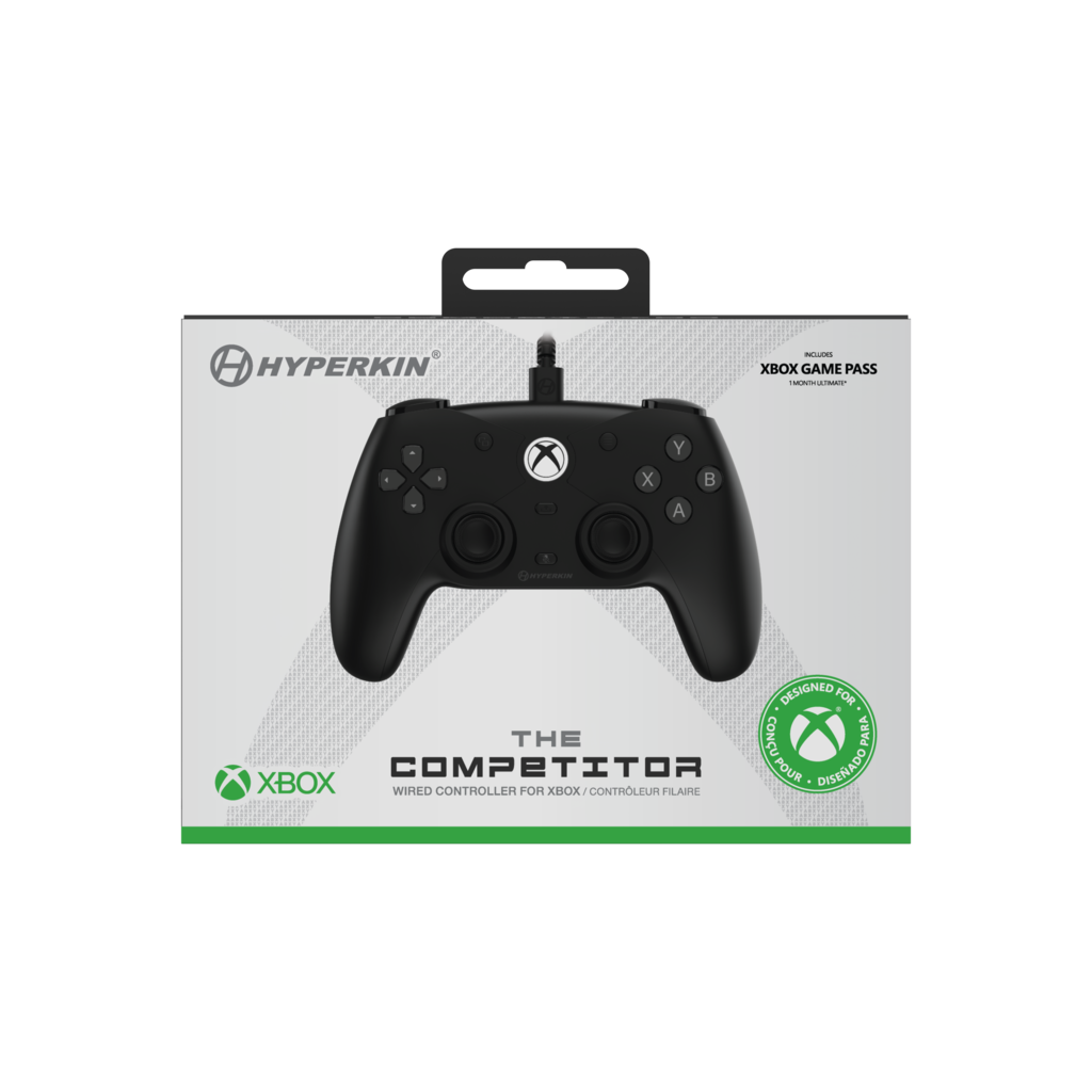 Hyperkin Hyperkin - Competitor Wired Controller for Xbox X | S | One and Windows 11|10 (black)