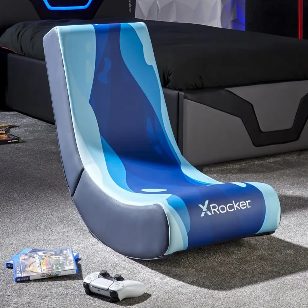 X Rocker Gaming chair - Lava - video rocker – blue (X Rocker)