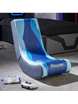 X Rocker Gamestoel - Lava - video rocker – blauw (X Rocker)