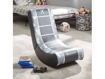 X Rocker Gamestoel - Geo camo - video rocker - grijs