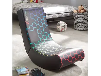 X Rocker Gamestoel - Neo Hex - video rocker - grijs