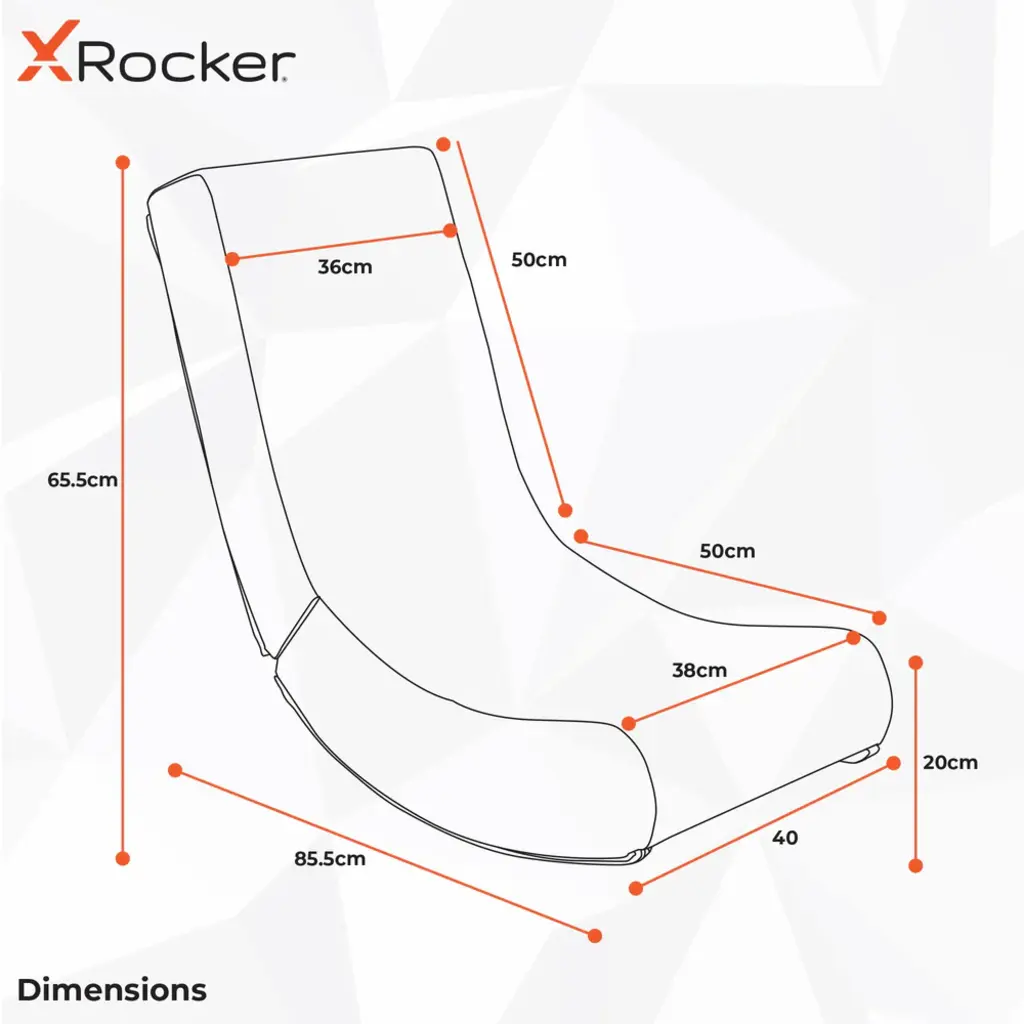 X Rocker Gaming chair - Neo Hex - video rocker - grey (X Rocker)