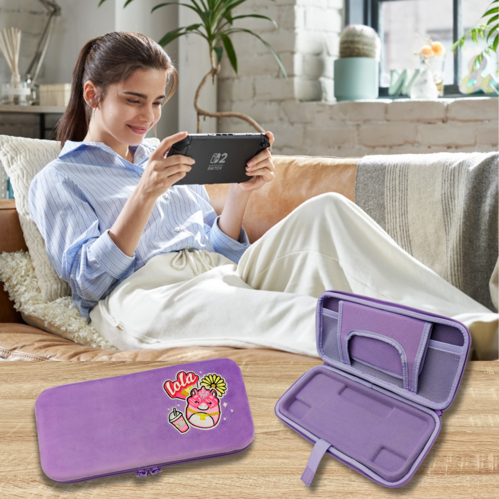 Squishmallows Squishmallows - Lola - pluche protection case - Switch 2 (Switch/Oled)
