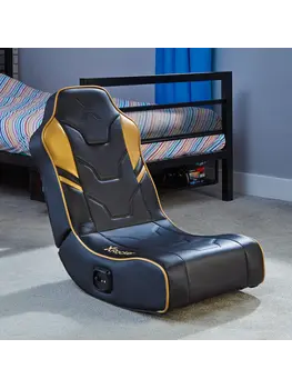 X Rocker Gaming chair - Shadow 2.0 - floor rocker – black/gold (X Rocker)
