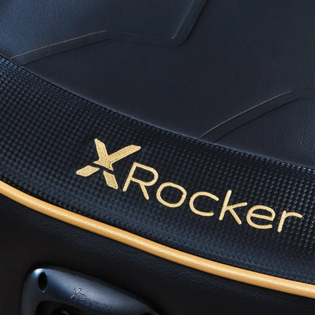 X Rocker Gaming chair - Shadow 2.0 - floor rocker – black/gold (X Rocker)