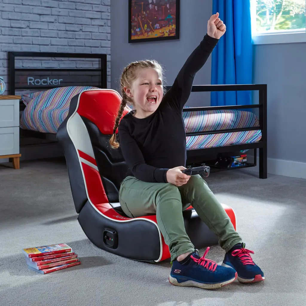 X Rocker Gaming chair - Shadow 2.0 - floor rocker – black/red (X Rocker)
