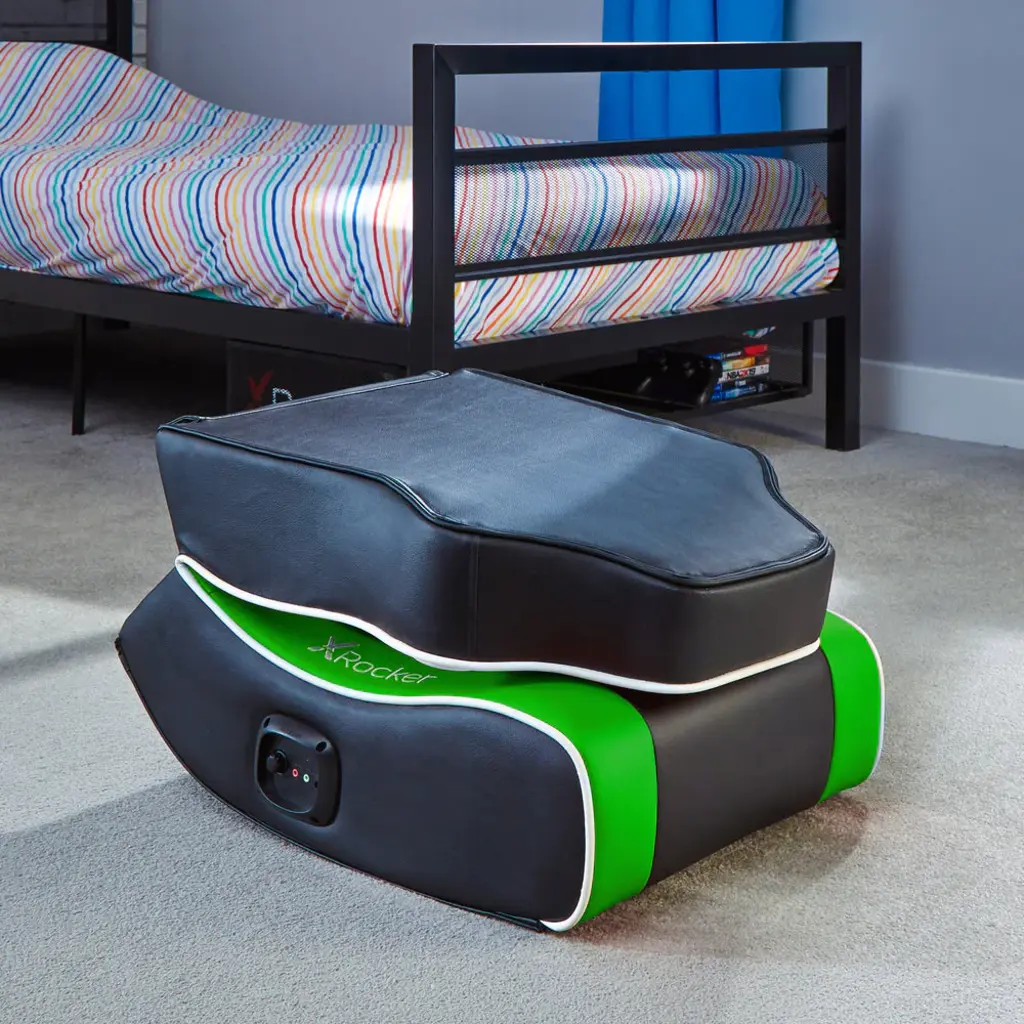 X Rocker Gaming chair - Shadow 2.0 - floor rocker – black/green (X Rocker)