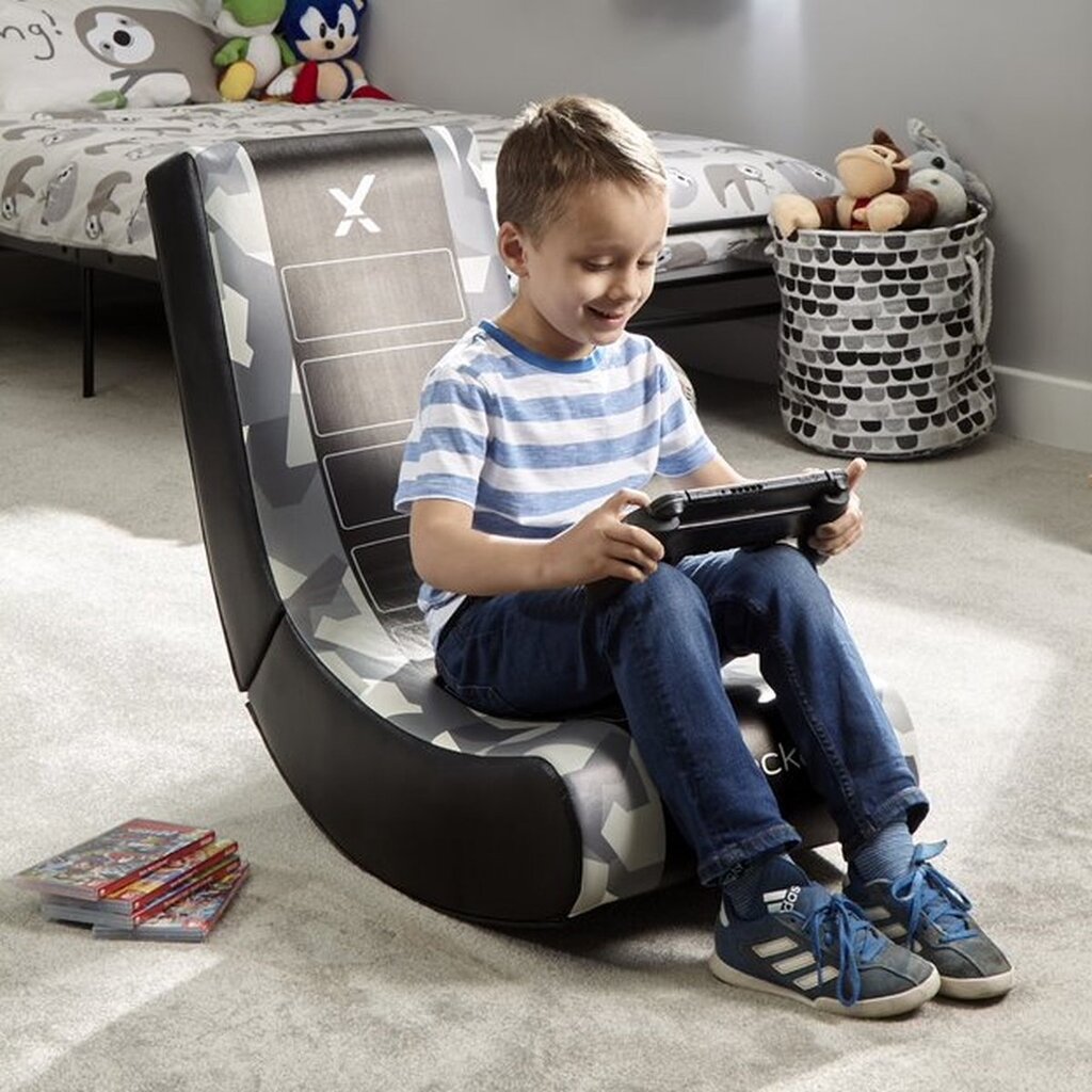 X Rocker Gaming chair - Geo camo - video rocker - grey (X Rocker)