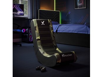 X Rocker Gamestoel - Geo camo - video rocker - groen
