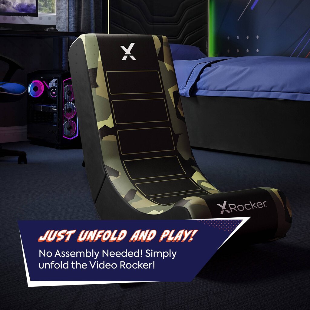 X Rocker Gaming chair - Geo camo - video rocker - green (X Rocker)