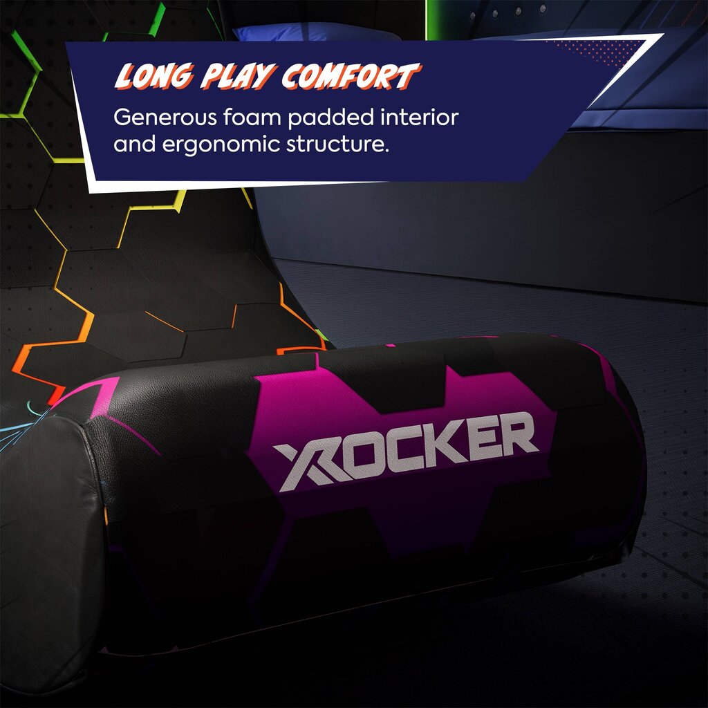 X Rocker Gamestoel - Neo Hex - video rocker - grijs (X Rocker)