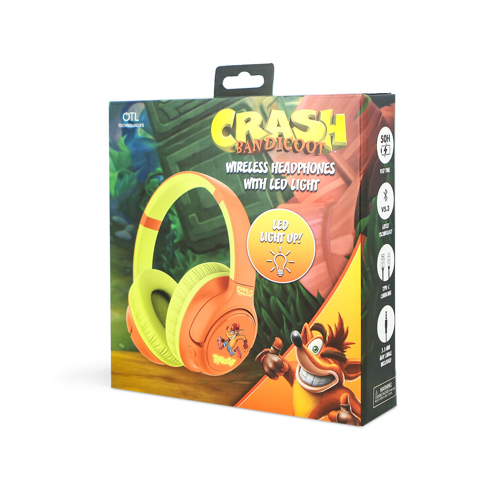 Crash Bandicoot Crash Bandicoot - Led Light Up - bluetooth headphones
