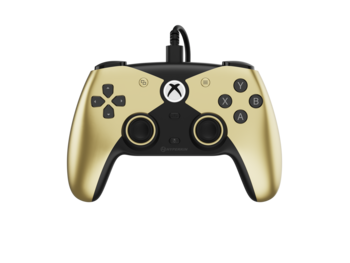 Hyperkin Hyperkin - Competitor Wired Controller for Xbox X | S | One and Windows 11|10 (gold)