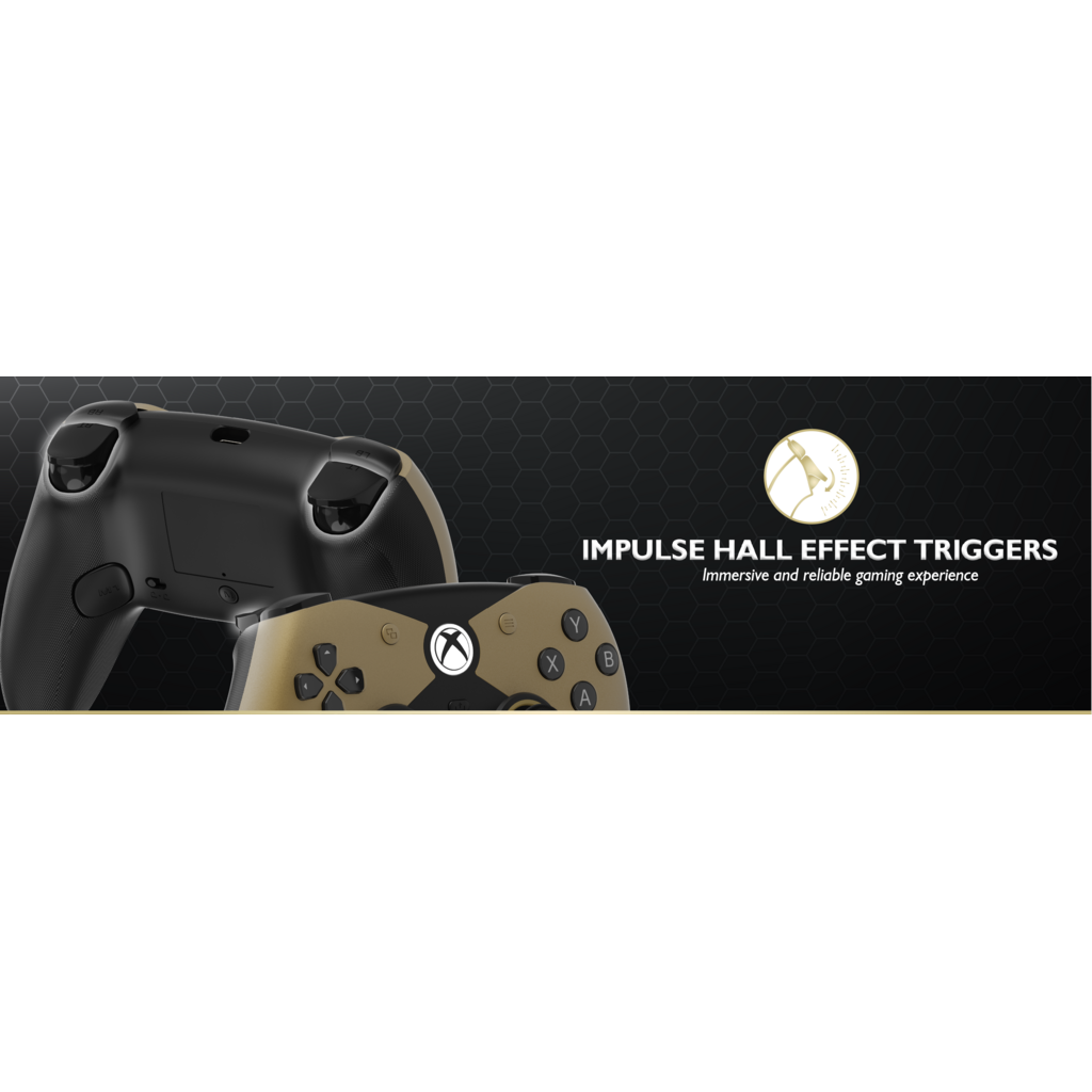 Hyperkin Hyperkin - Competitor Wired Controller for Xbox X | S | One and Windows 11|10 (gold)