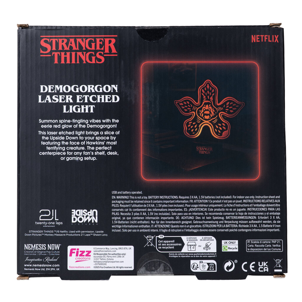 Stranger Things Stranger Things - Demogorgon - laser geëtste lamp