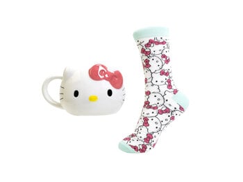 Hello Kitty Hello Kitty - beker & sokker - cadeauset