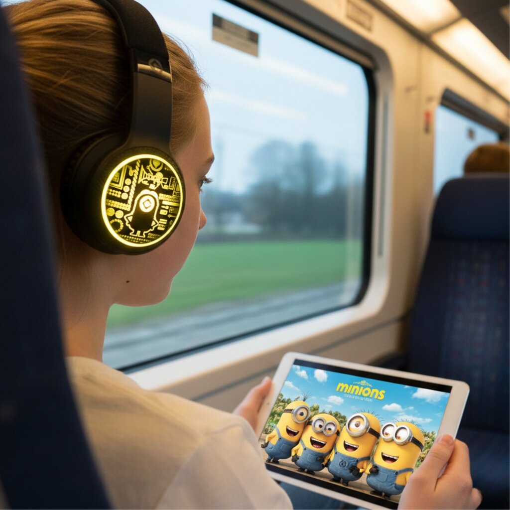 Minions Minions - junior bluetooth headphones - LED light-up