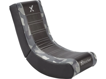 X Rocker Gamestoel - Geo camo - video rocker - grijs