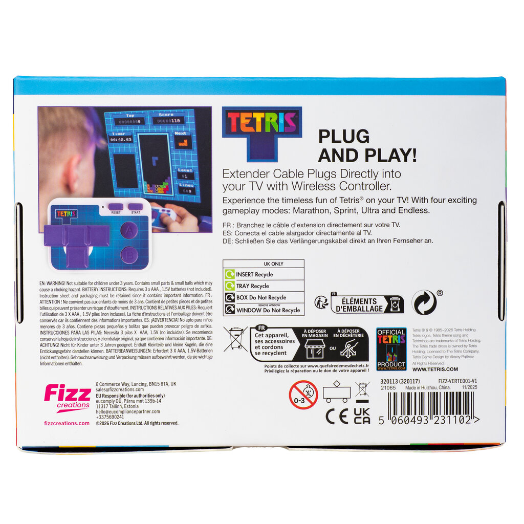Tetris Tetris - tv plug & play - wireless controller