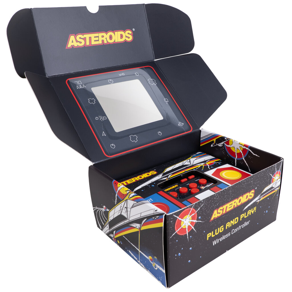 Atari Asteroids - tv plug & play - wireless controller