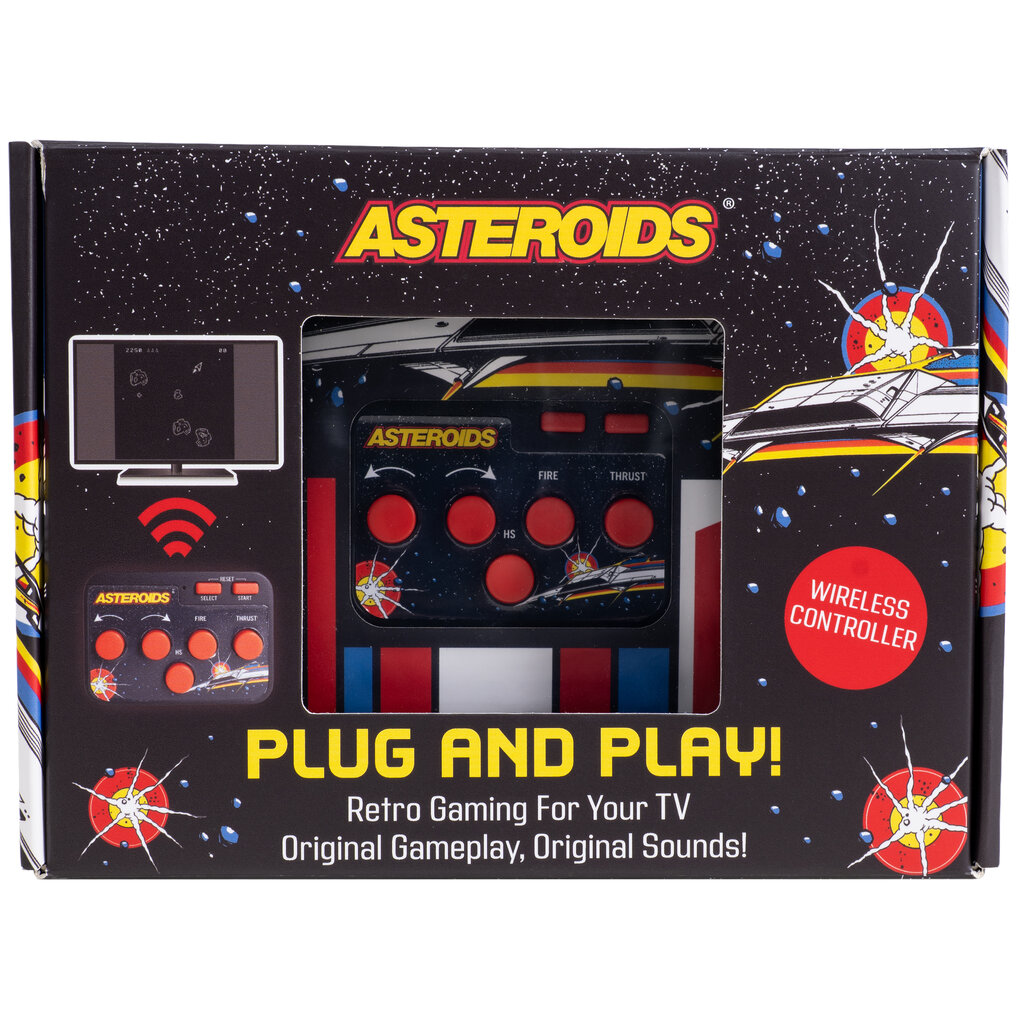 Atari Asteroids - tv plug & play - wireless controller