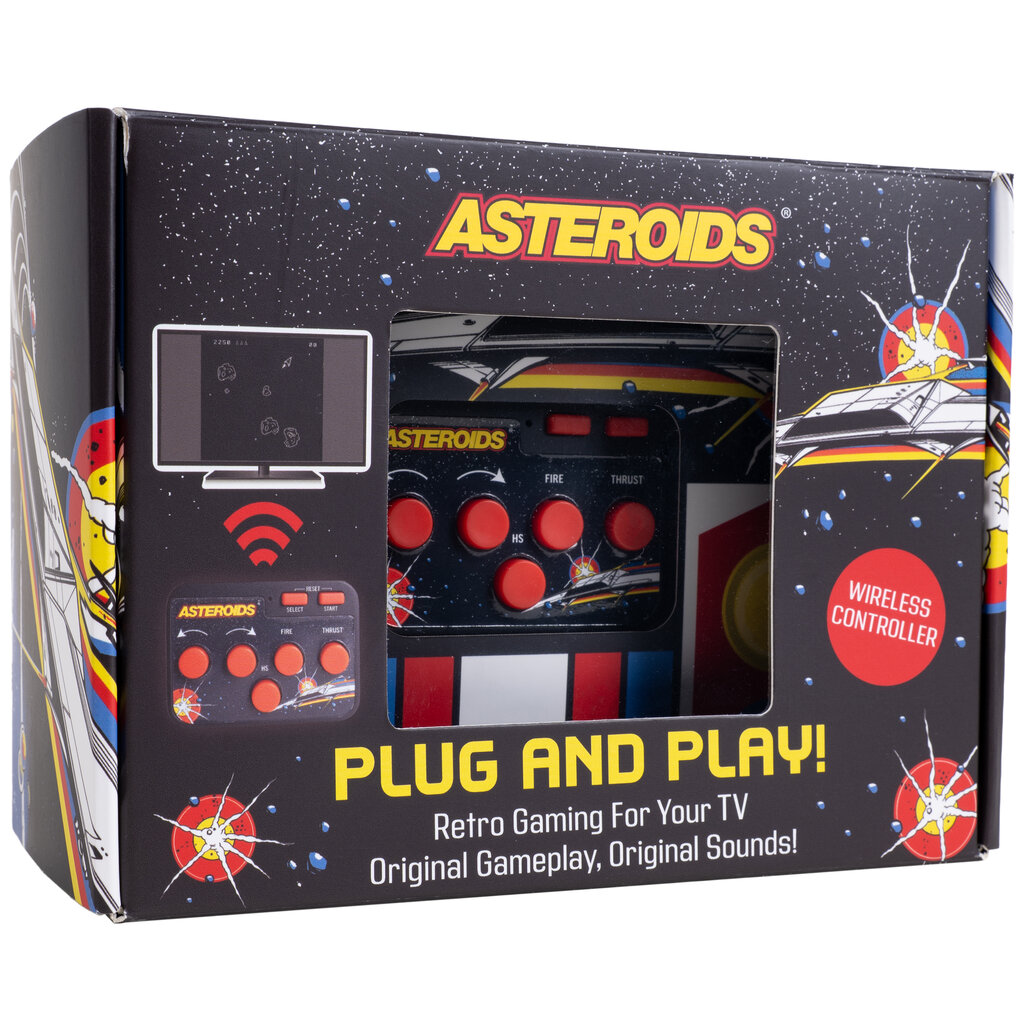 Atari Asteroids - tv plug & play - wireless controller