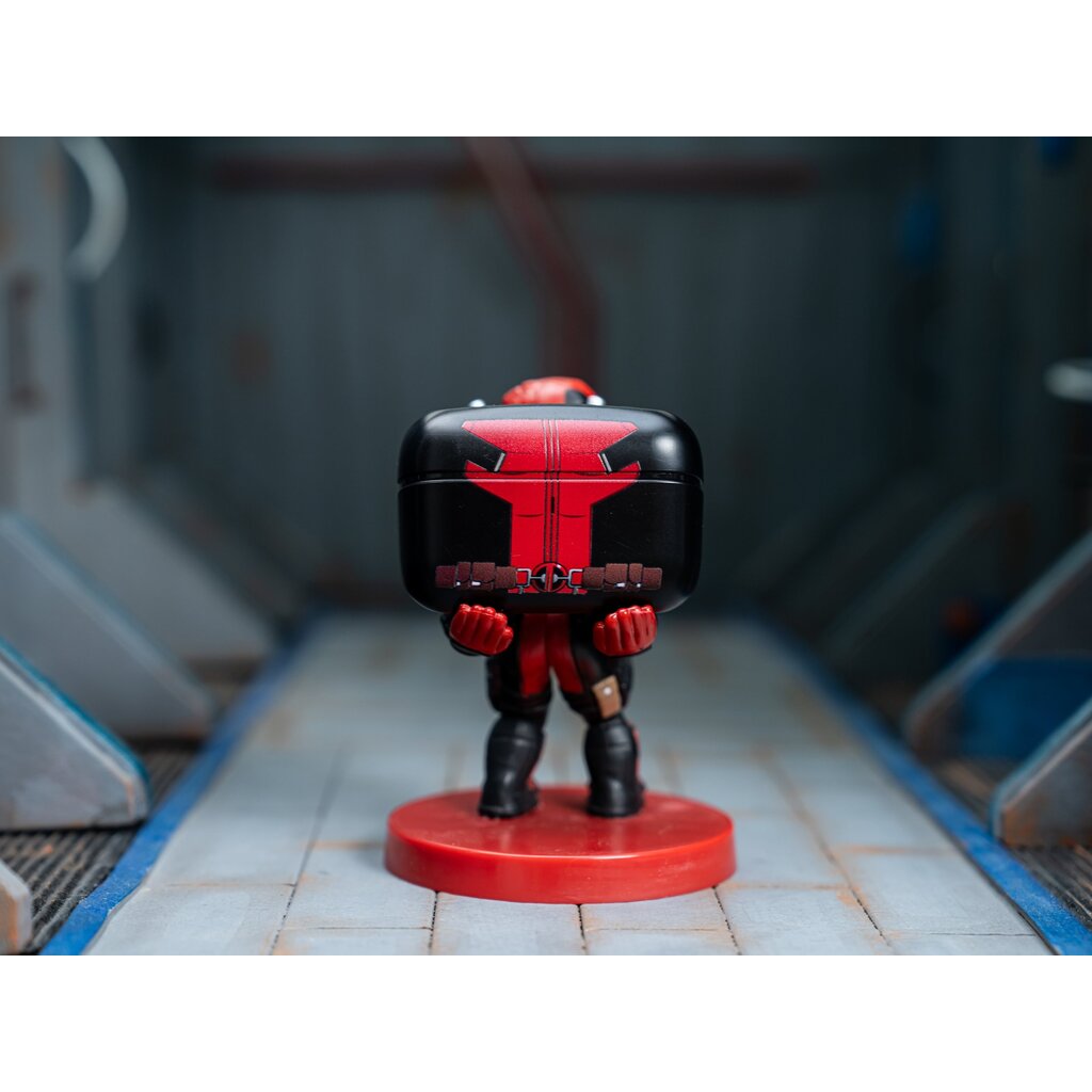 Marvel Deadpool - wireless earbuds - charging case stand