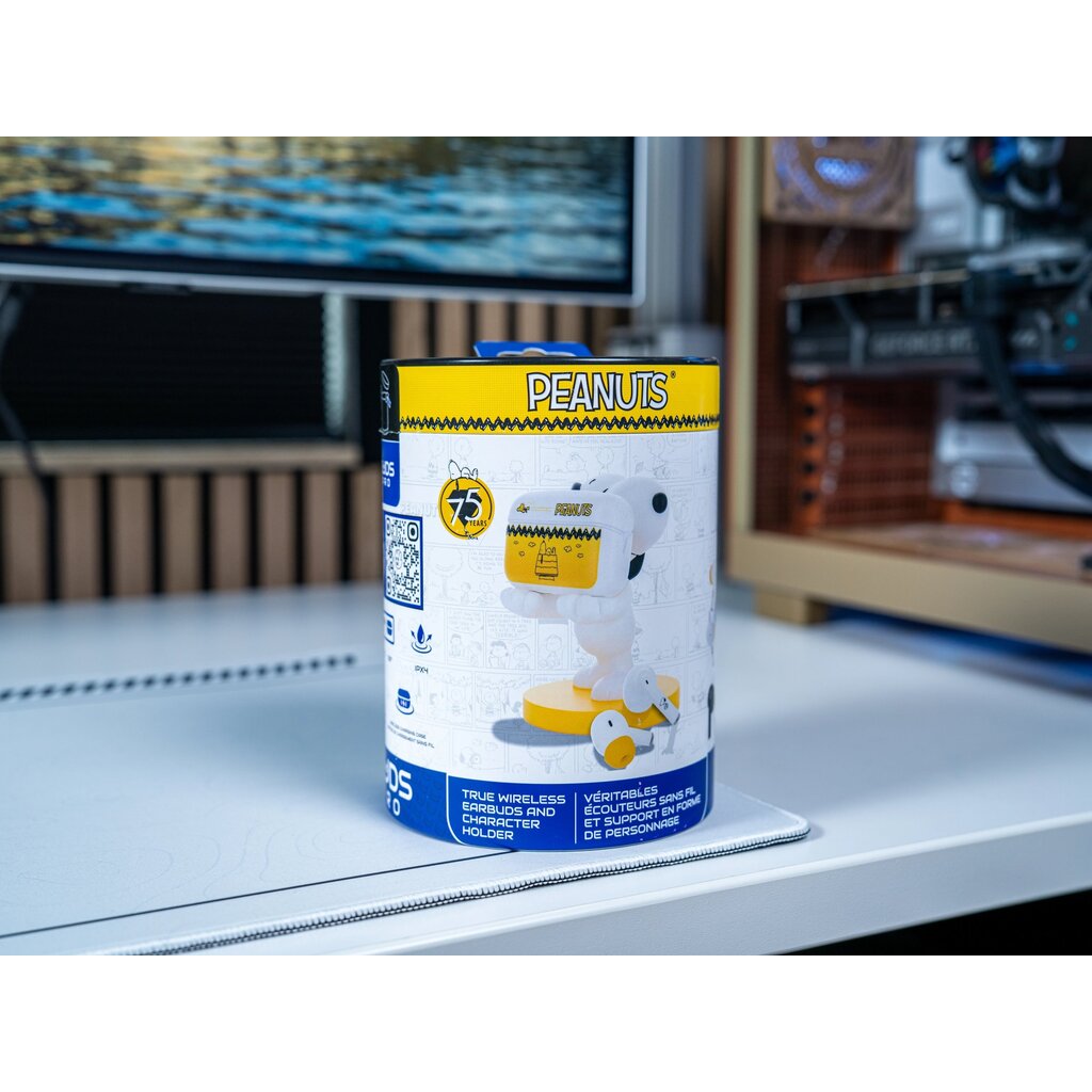 Snoopy (Peanuts) Snoopy - Peanuts - draadloze oordopjes - standaard voor oplaadcase