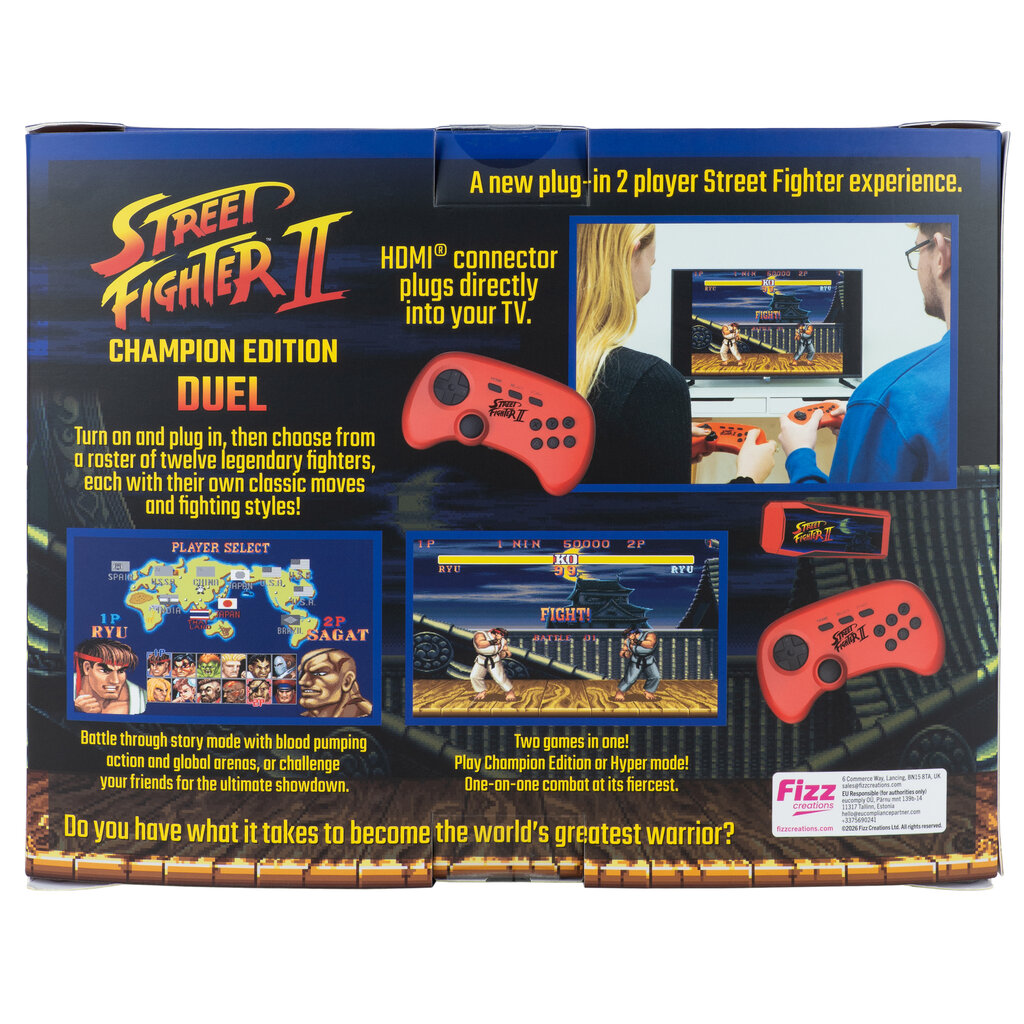 Street Fighter Street Fighter II Duel - tv plug & play - 2 wireless controllers