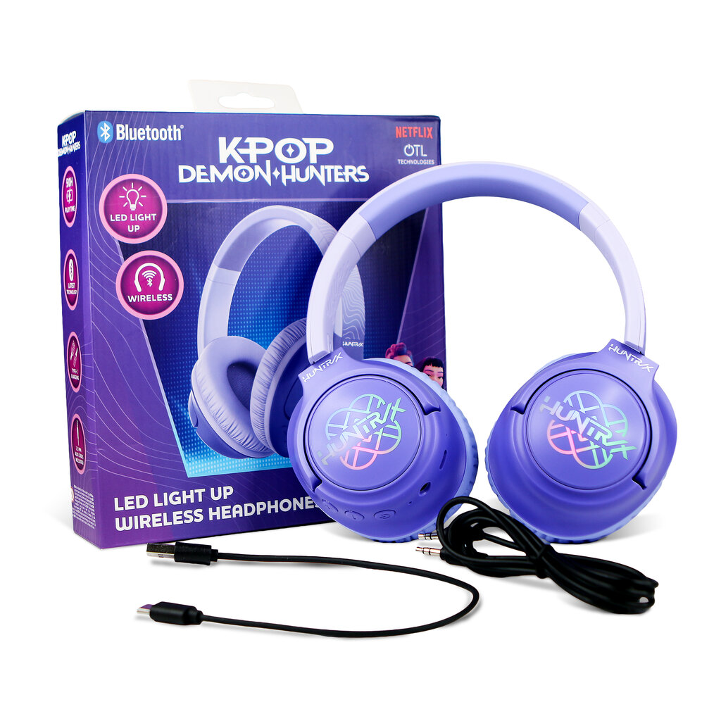 KPop Demon Hunters KPop Demon Hunters - Led Light Up - bluetooth koptelefoon