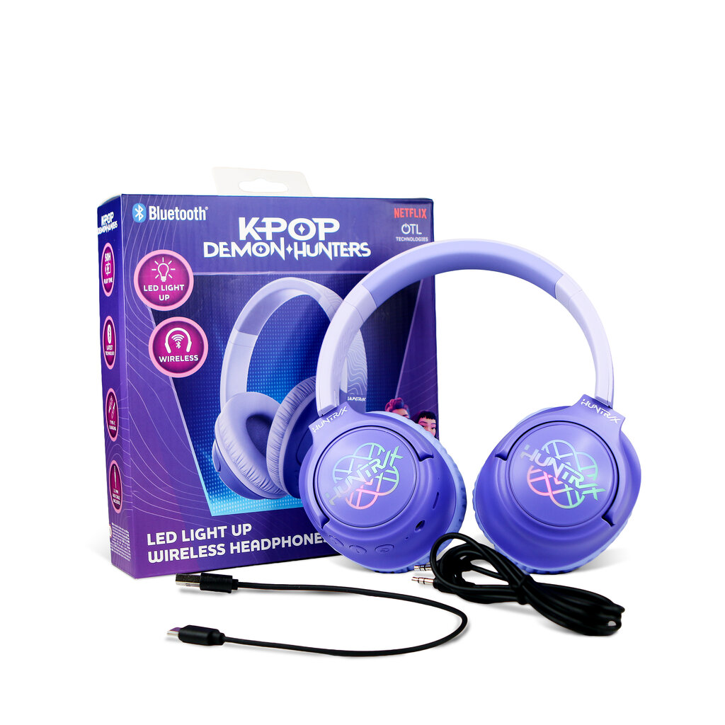 KPop Demon Hunters KPop Demon Hunters - Led Light Up - bluetooth koptelefoon