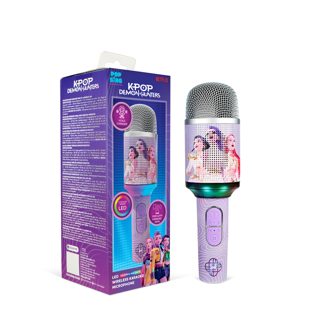 KPop Demon Hunters KPop Demon Hunters - Huntr/x Finale - LED light - karaoke microfoon