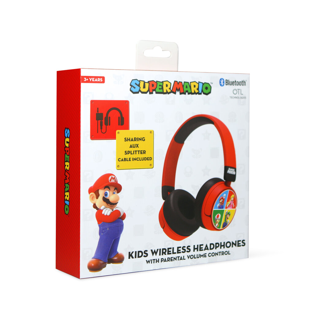 Super Mario Super Mario - Team - junior bluetooth koptelefoon