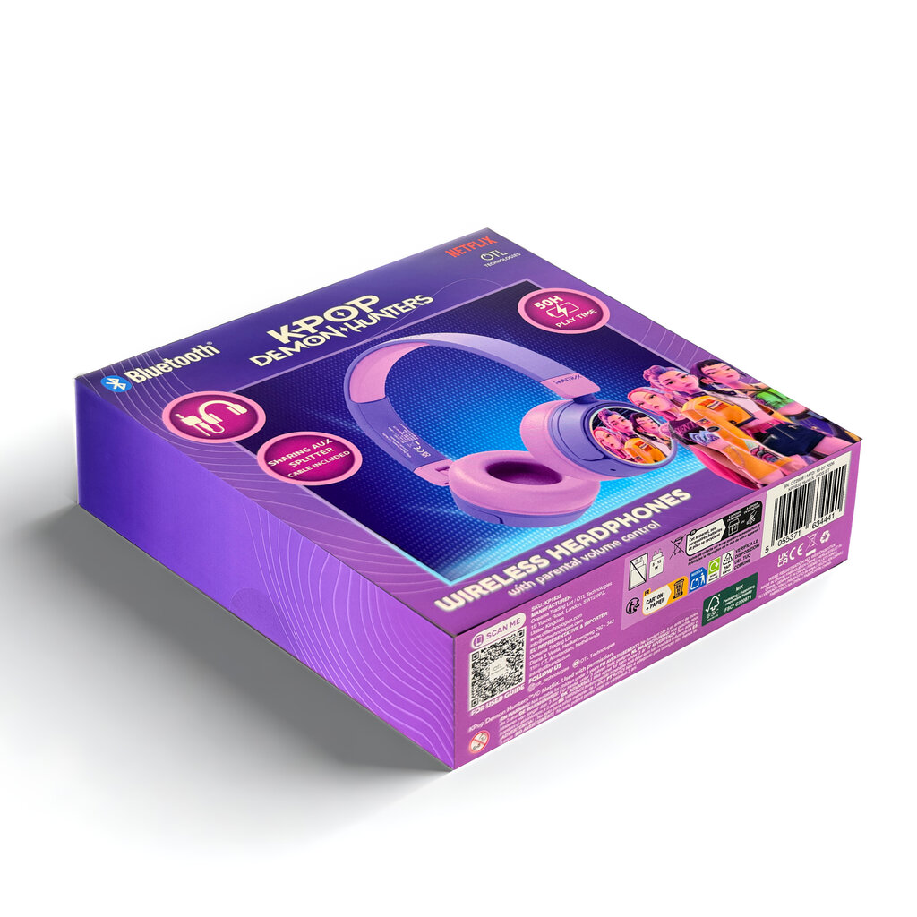 KPop Demon Hunters KPop Demon Hunters - Huntr/x - junior bluetooth koptelefoon