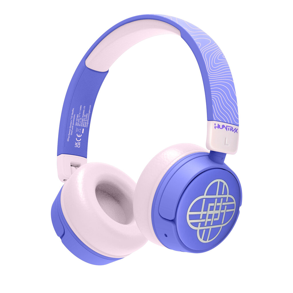 KPop Demon Hunters KPop Demon Hunters - Huntr/x logo - junior bluetooth koptelefoon